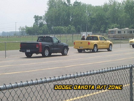 Above: Dodge Dakota R/T's, photo from 2000 Chrysler Classic Columbus, Ohio.